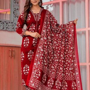Kurta Set with Palazzo Pants & Dupatta